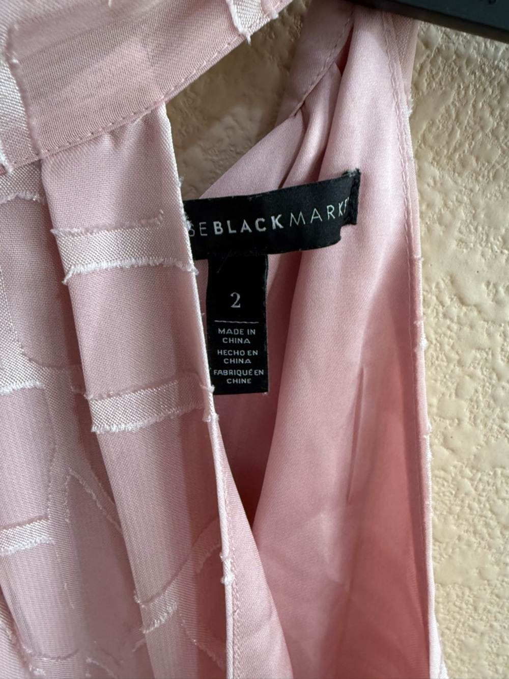 Sleeveless Pink Tie-Front Women's Top-2 - Picture 3 of 3